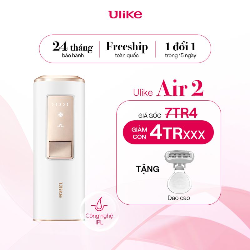Máy triệt lông Ulike Air 2 công nghệ làm mát Ice Cooling IPL Sapphire Trắng