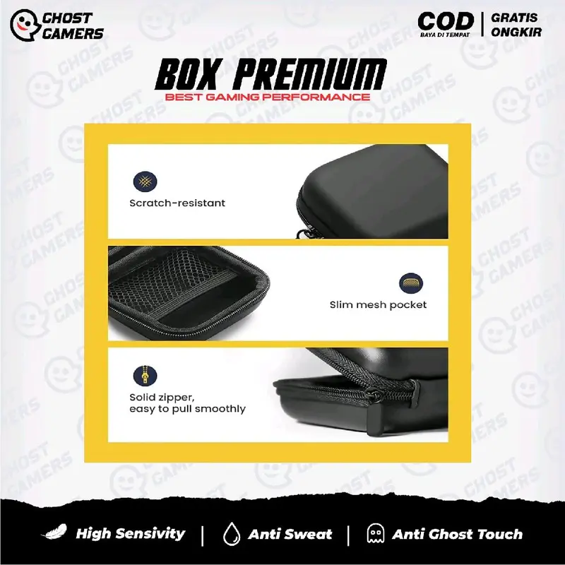 AP KING Andra ST Sarung Jempol Ap king Andra Gz Anti Keringat Responsive Finger Touch Sleeve + Box Penyimpanan Premium 3