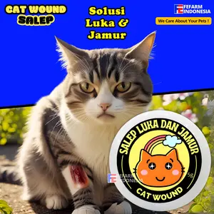 Salep Luka Luar Basah dan Jamur Kucing Anjing Cat Wound Aman Terjilat Hewan Peliharaaan Fefarm