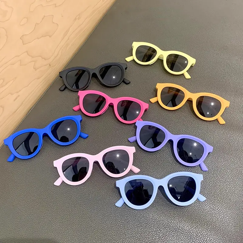 2024 New Korean Style Baby Sunglasses For Kids Boys Girls Summer Outdoor Eyeglasses UV Protection Sunglasses Photography Props