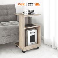 Gambar Cubic Meja Samping   Sofa   Minimalis / Sidetable / Meja Serbaguna / LIVINA ST 40 - Sonoma Oak-Taupe dari Cubic Home & Living Kab. Gresik 1 Tokopedia