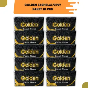 Tisu Golden 360 Helai Paket 10 Pcs Serat Alami Lembut dan Tidak mudah sobek