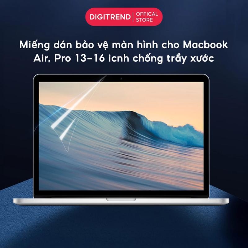 Miếng dán màn hình Mácbook đủ dòng Air Pro, Dán màn hình từ tính bảo vệ chống trầy xước Mácbook