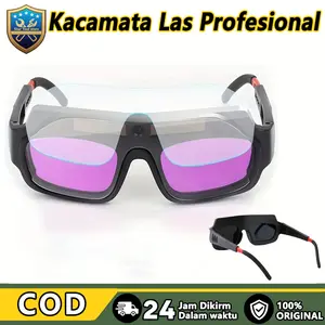 Kacamata Las Otomatis Anti Silau untuk Las Argon, MMA, MIG