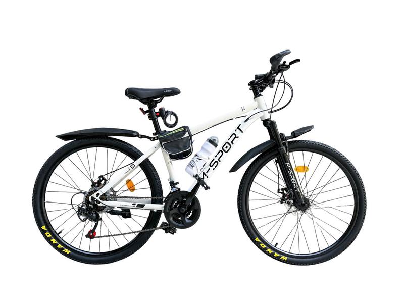   Giải cứu Xe Trầy Xước M360 26inch  Xe đạp thể thao địa hình M-SPORT M360 size 26inch - Sườn thép 21 tốc độ phuộc thép không gỉ phanh đĩa kép  Đạp Xe Đạp Carbon xe đạp Gắn Xe Đạp Cao Su 