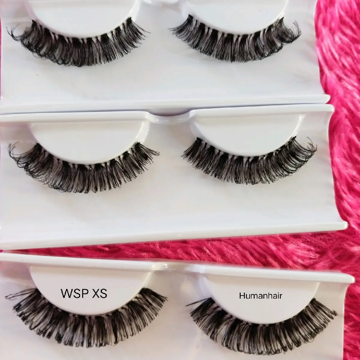 Bulumata extra lentik wsp xs humanhair jual lusinan isi 12pcs dengan tutup mika bulumata