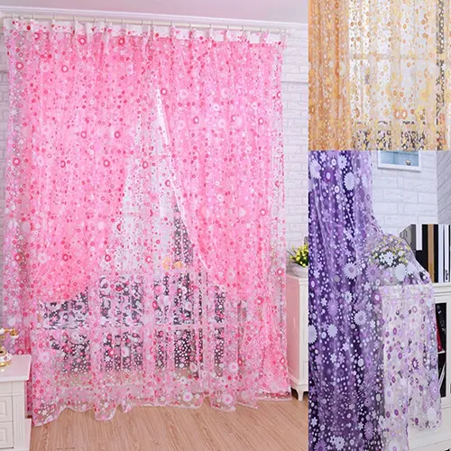 Rèm Mục Vụ Hoa Hướng Dương Để Trang Trí Nhà Cửa, Cửa Sổ, Cửa Ra Vào, Phòng, Rèm Voile Xuyên Thấu Đối
