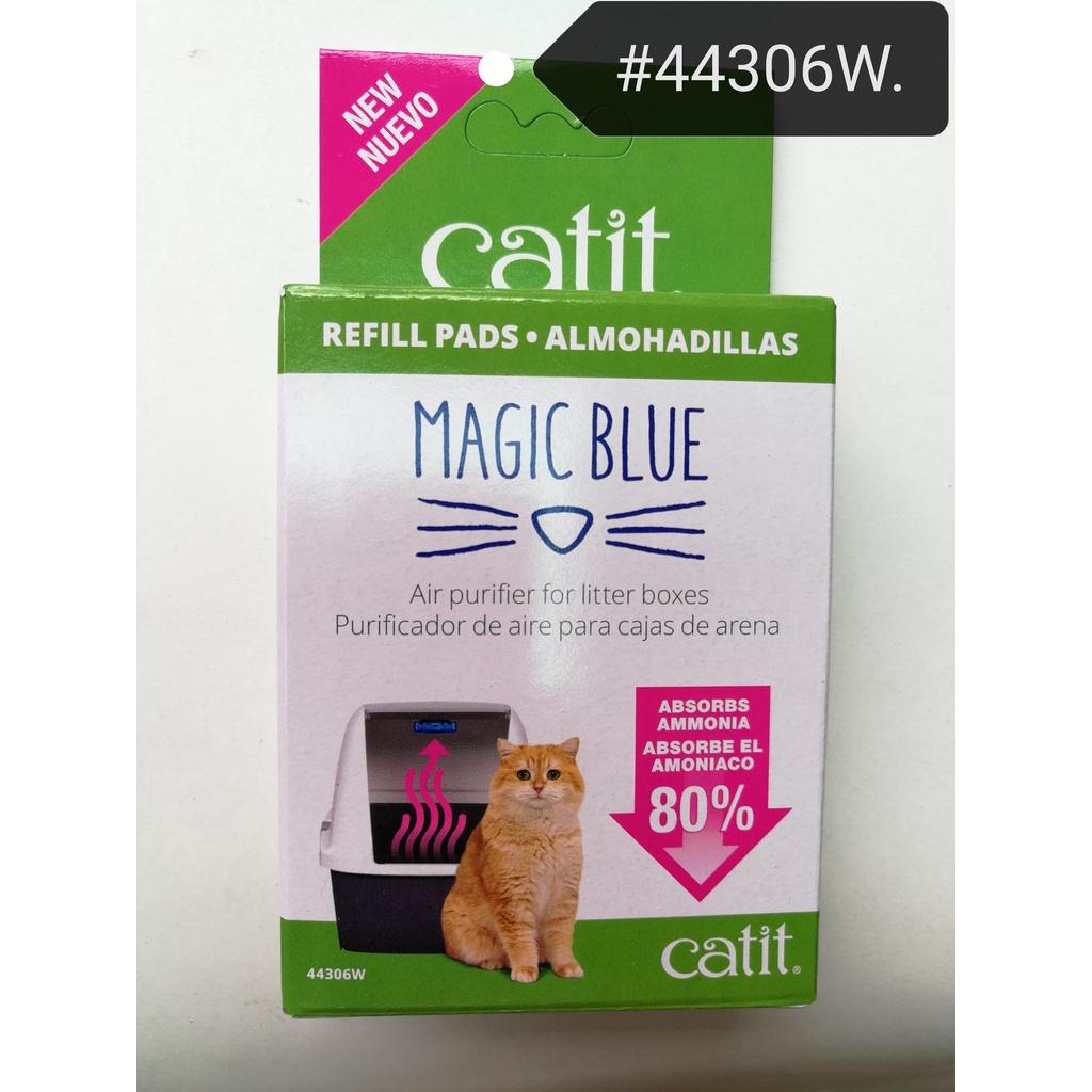 44306W Catit Magic Blue Refill Pads Toilet Cat Litter Box Air Purifier Tandas Kucing