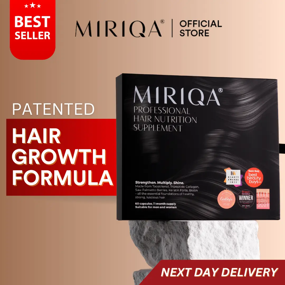 MIRIQA Professional Hair Nutrition Supplement [Haircare : Keratin Biotin] - For Receding Hairline