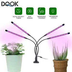 Permata Mall- DQOK Grow Light LED USB Flexible Phytolamp 3 Color Spectrum 5V - LD7448