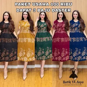 PAKET HEMAT 100 RIBU DAPAT 3 BAJU DASTER CHIBI MOTIF BUNGA MAWAR RAYON ADEM NYAMAN DIPAKAI BUSUI BUMIL ELEGAN KEKINIAN