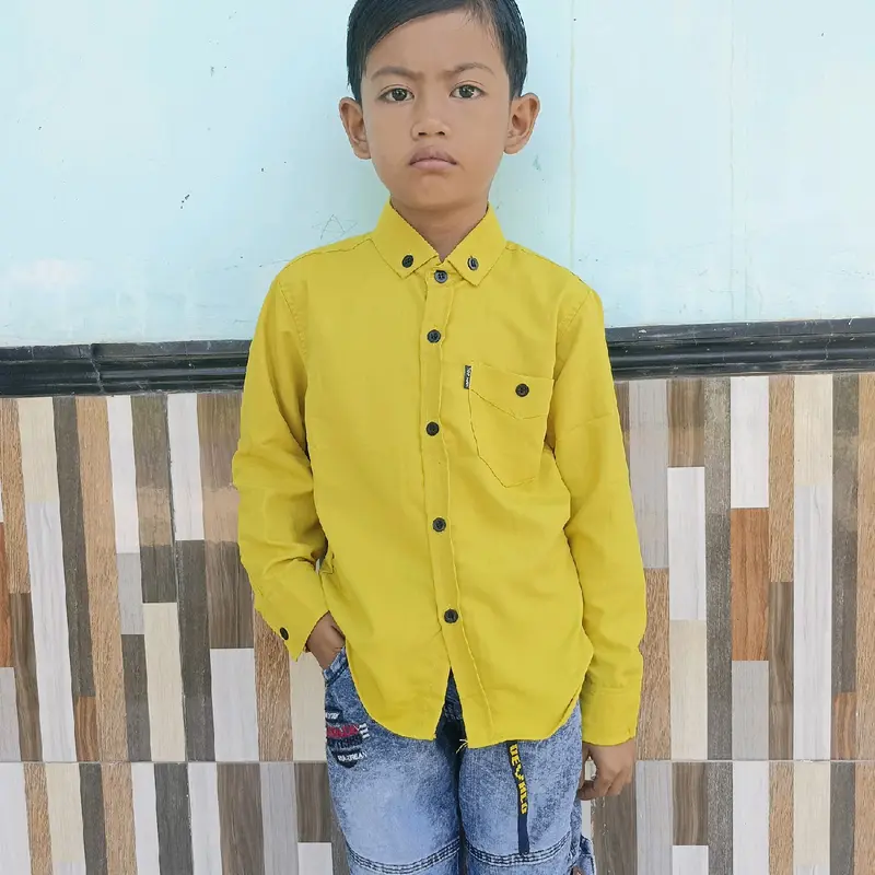 Kemeja lengan panjang Kemeja anak Baju anak pakian anak Fashion 7