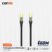 Gambar CORDE Kabel Data Transparan TYPE C to TYPE C Fast Charging 60W CCD128 - 1M dari Corde Indonesia Kota Administrasi Jakarta Utara 1 Tokopedia
