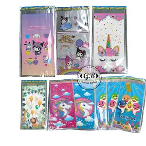 PP 25 x 50 10Lembar PLASTIK SNACK ULANG TAHUN KARAKTER MELODY / KUROMI / UNICORN PUTIH / ANIMAL / UNICORN PINK / UNICORN BIRU / BABY SHARK