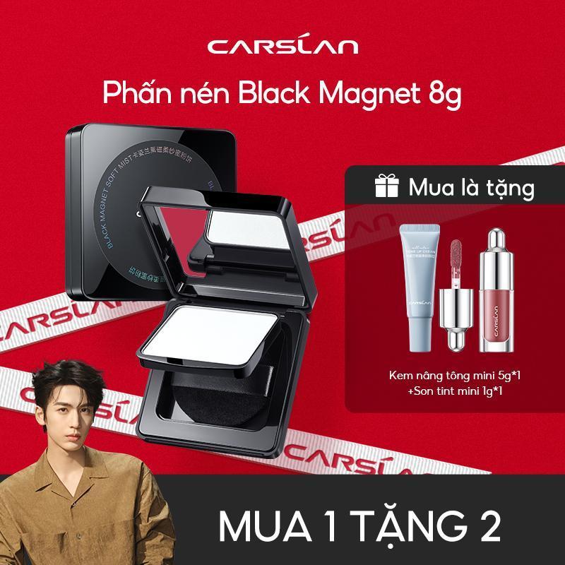 Ngoc Trinh Phấn Phủ Dạng Lỏng Kiểm Soát Dầu Lâu Trôi Từ Tính Màu Đen Carslan 8g + Free gifts +son tint dưỡng ẩm 1g*1 + kem nâng tone mini 5g*1