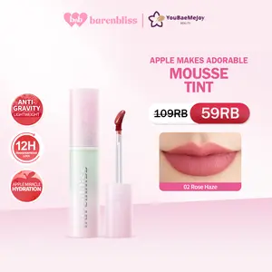 BNB barenbliss Apple Makes Adorable Mousse Tint Lip Mousse Tint Transferproof Anti Kering Tahan 12 Jam  Mousse Tint Melembapkan Transferproof  Hasil Satin 12 Jam