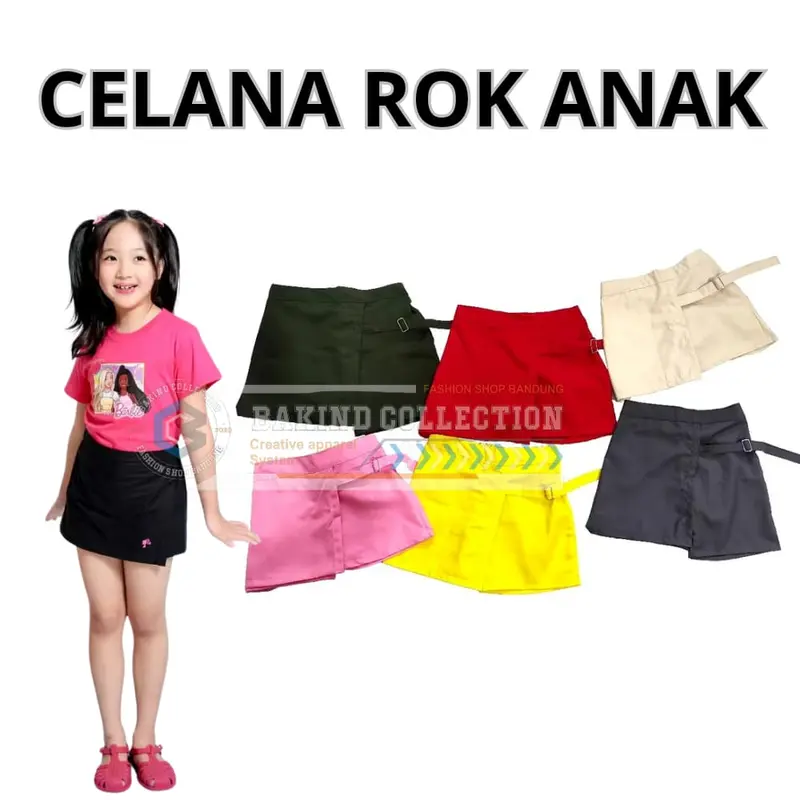 Celana Rok Anak Perempuan 1-8 Tahun 0