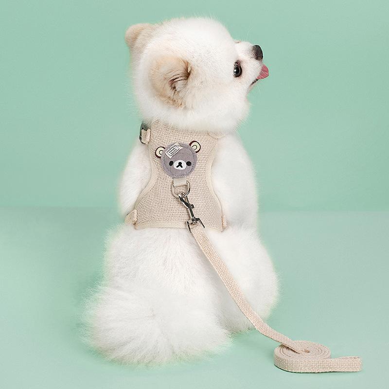 Product Introduction of Cute Pet Harness Leash Set for Small Mid Dogs Cat Walking Lead Chihuahua Bunny Vest Harness Poodle Collar Leash Dog Accessories 20