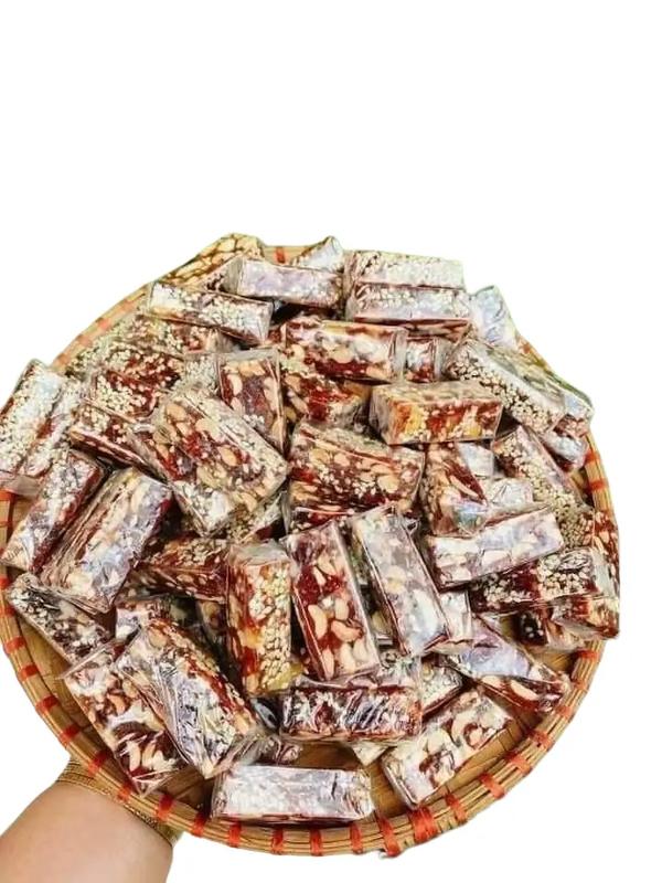  Kẹo Chuối Gừng Đậu Phộng Mè Có Gừng Ít Ngọt Đặc Sản Bến Tre  500g  