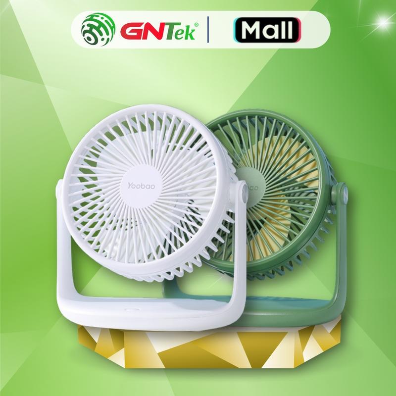 Quạt Tích Điện Yoobao F2 PRO 10000mAh Dung Lượng Pin Lớn Chạy Liên Tục 50h 3 Tốc Độ Gió Yên Tĩnh quạt sạc Fan kèm Phụ Kiện cáp sạc Usb Mobile