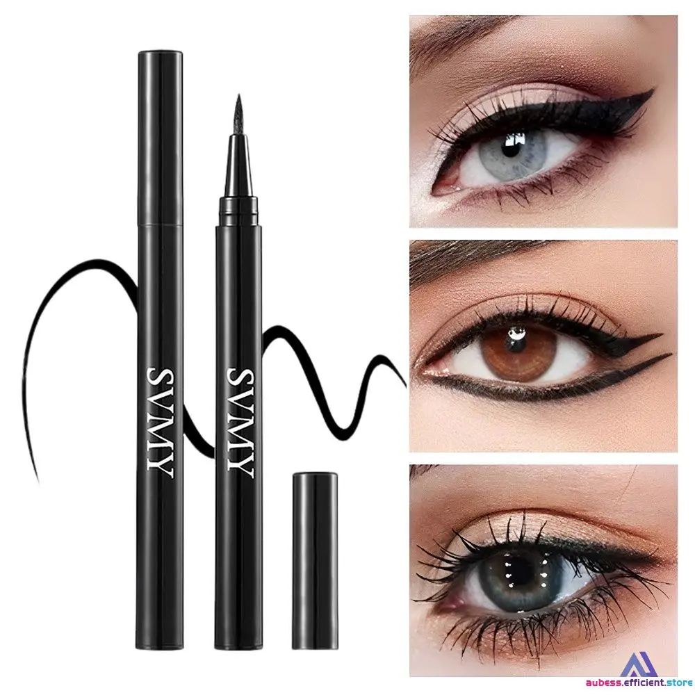 Svmy Liquid Eyeliner Pencil Black Brown White Color Eyeliner Pen Long Lasting Waterproof Eye Makeup