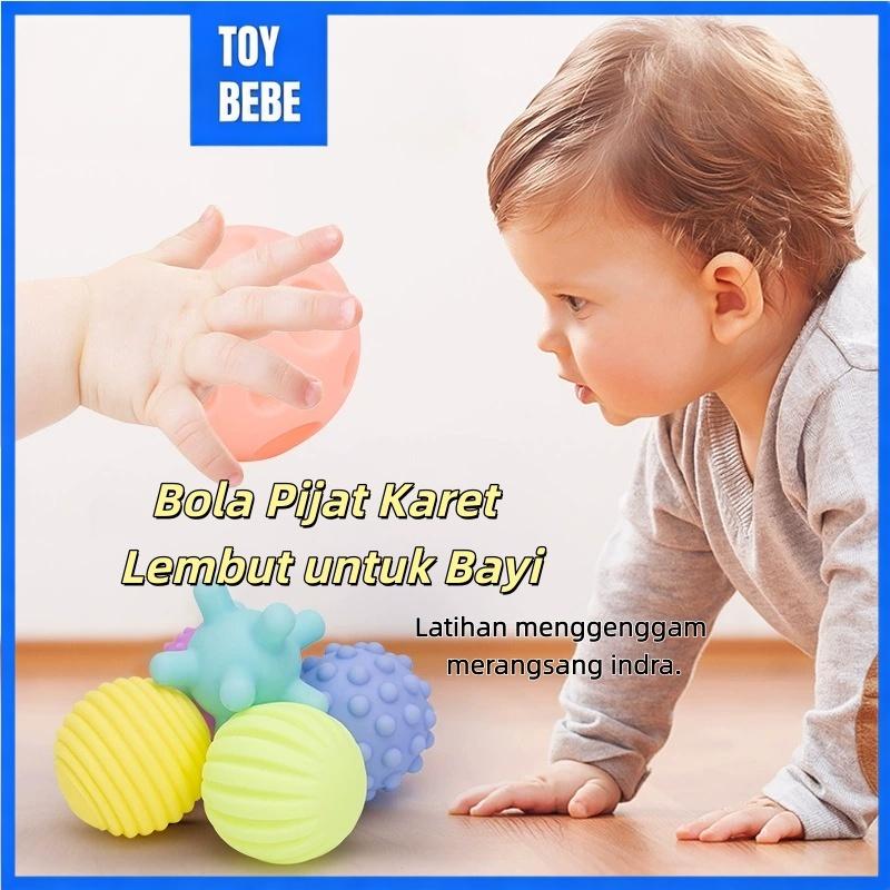 【Ready】Bayi Sensory Squishy Mainan Pelatihan Touch Handball Anak-anak Yang Baru Lahir Multifungsi Soft Ball Set Perlengkapan Bayi Mainan COD
