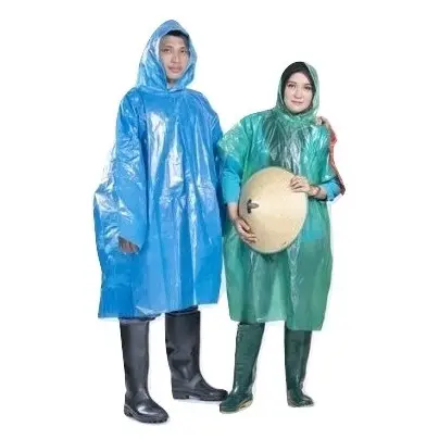 Jas Hujan Ponco Plastik Tahan air