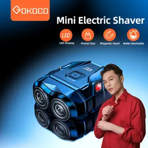 [EXCLUSIVE PHILIPSKWOK] GOKOCO GF1088 Mini Electric Shaver Portable Alat Cukur Jenggot Elektrik Waterproof IPX7