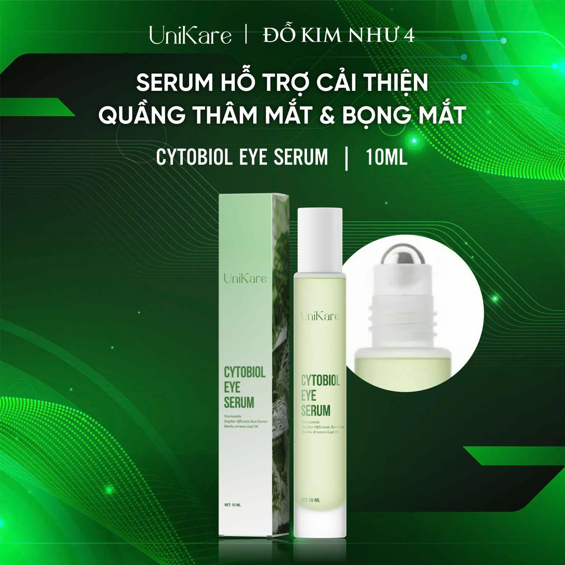 Serum Hỗ Trợ Cải Thiện Quầng Thâm Mắt & Bọng Mắt CYTOBIOL EYE SERUM 10ml