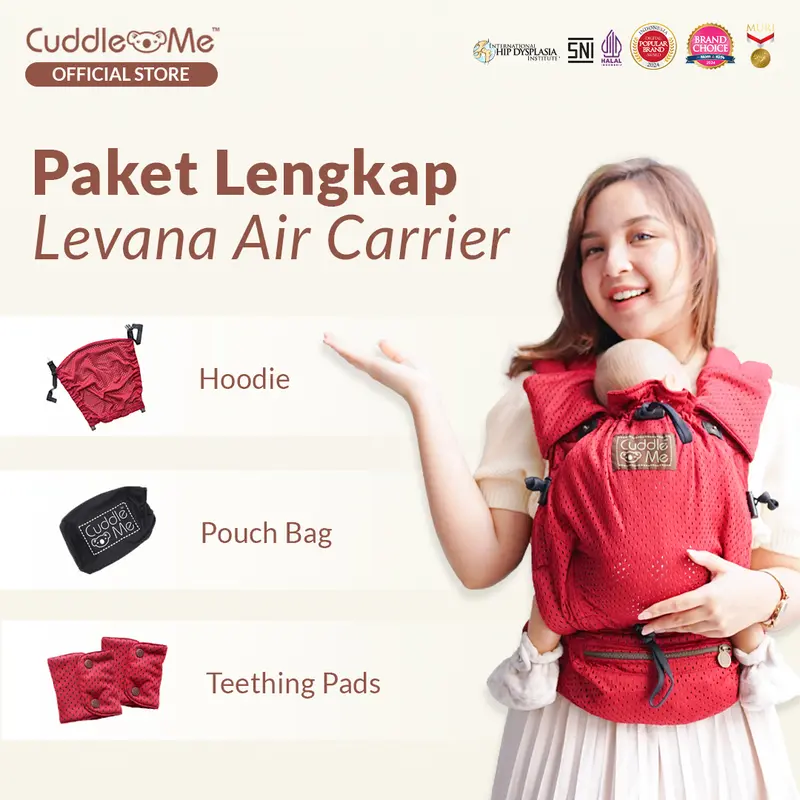 Gendongan Bayi - CUDDLEME Levana Air Carrier Gendongan Kanguru SSC M Shape Adjustable 2