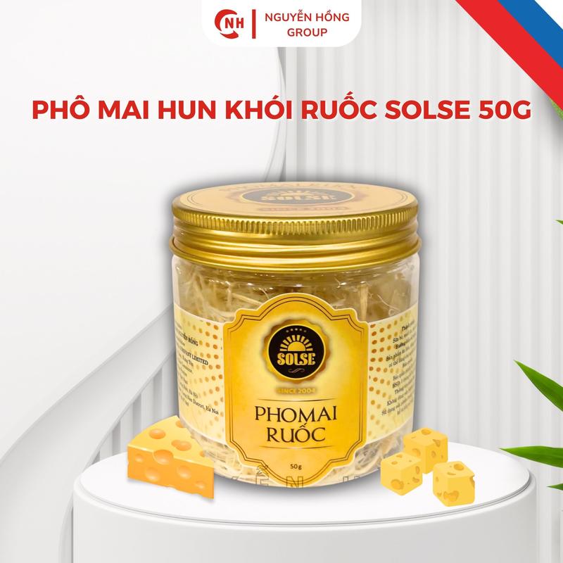  Phô mai hun khói ruốc vị mặn Solse 50g - phomai Nga phô mai phômai hunkhói phô mai dây  hun khói phô mai 