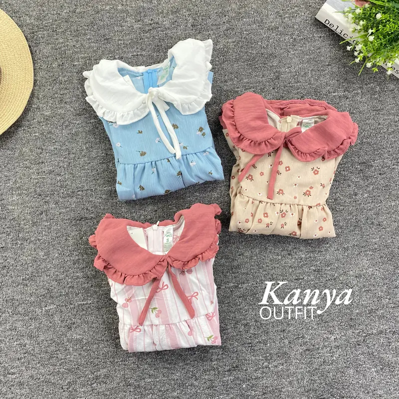 KNO 3-15 BLN GAMIS ANAK KHANZA LONG DRESS ANAK PEREMPUAN 4