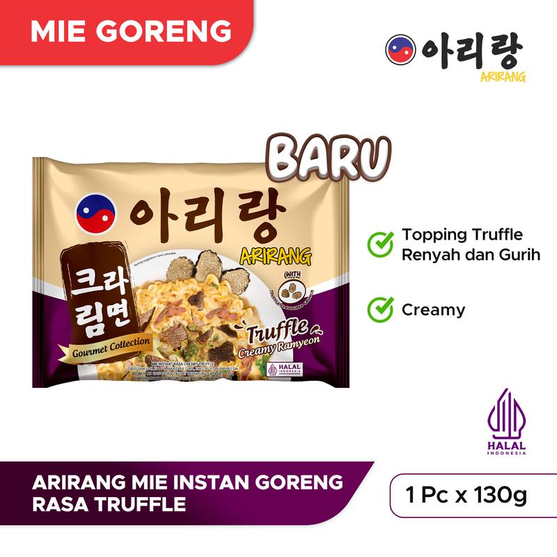 Arirang Mie Instan Goreng Rasa Truffle Creamy Ramyeon 135g (AR95) Food Noodles 1