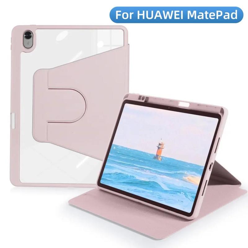 LEVINO Casing Compatible for Huawei Matepad 11.5" Matepad 11" 2021 Matepad 11" 2023/Air 11.5 2023 360 Rotating Transparent Acrylic Case 9