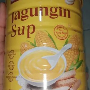 (COD)Oufen Bubur Black Sesame yellow CornPolenta Bubur Jagung Dengan Ubi KudzuMakanan Instant 500Gr wijen Hitam campurSusu-sebagai pengganti Rice - healthy Food