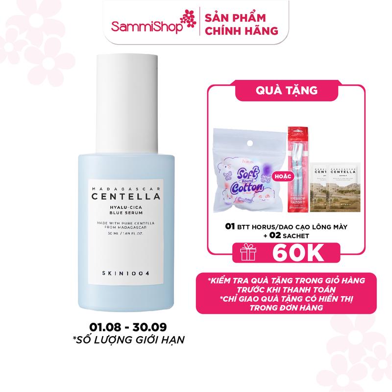 SKIN1004 Tinh chất cấp ẩm Madagascar Centella Hyalu-cica Blue Serum 50ml