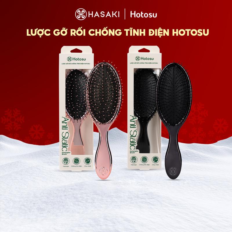 Lược Gỡ Rối Hotosu Giảm Gãy Rụng Làm Phồng Tóc Anti-Static Detangler Brush | HASAKI BEAUTY