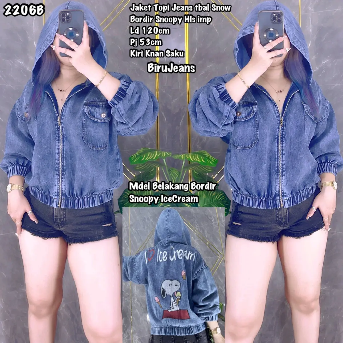 JAKET JEANS HOODIE IMPORT MIX