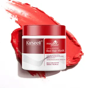 IMPORT Karseell Color Depositing Red Hair Mask Color Boosting Conditioner, Hydrates and Enhances Red Tones for Color-Treated Hair 500ml