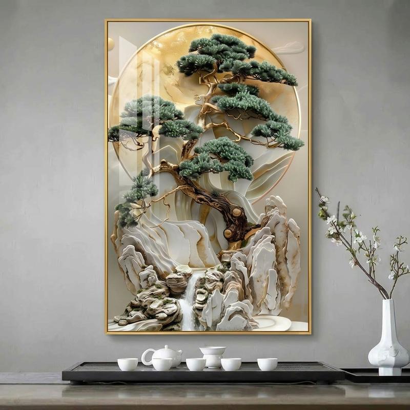 BẢO ANH Tranh Hoa Tráng Gương Trang trí decor phòng ăn phòng khách tranh hiện…