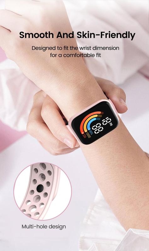 Product Introduction of Đồng Hồ Thể Dục Kỹ Thuật Số Cho Nam Và Nữ, Đồng Hồ Điện Tử LED Thời Trang Cho Nữ, Đồng Hồ Thể Thao Silicon Cho Nữ, Dây Đeo Cổ Tay Reloj Kỹ Thuật Số 23