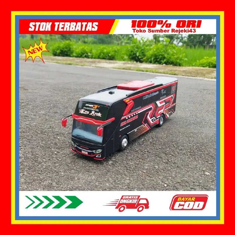 Bus EKA PERSADA KEN AROK miniatur bus detail super keren untuk hadiah si kecil dan si besar full interior keren Toys Control 4
