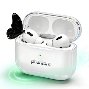 PHANTOM X3 Pro Earphone Nirkabel, Tahan Air IPX7, Baterai Tahan Lama, Bass Kuat, Surround 3D, Peredam Suara Cerdas, Gaming, Panggilan, Musik, Olahraga, Earphone Bluetooth Nirkabel