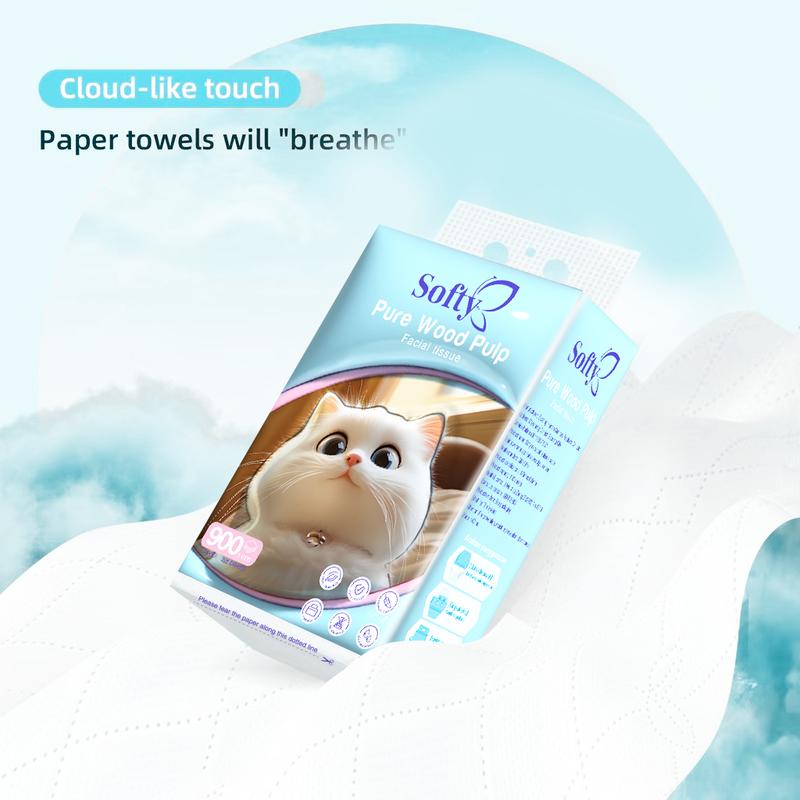 Product Introduction of 【3Packs】Softy AIR-cushion Tisu Gantung 4 Lapisan 900 Helai Tisu Air Cushion Tebal Free 1 Hook 135*175mm Tisu 35
