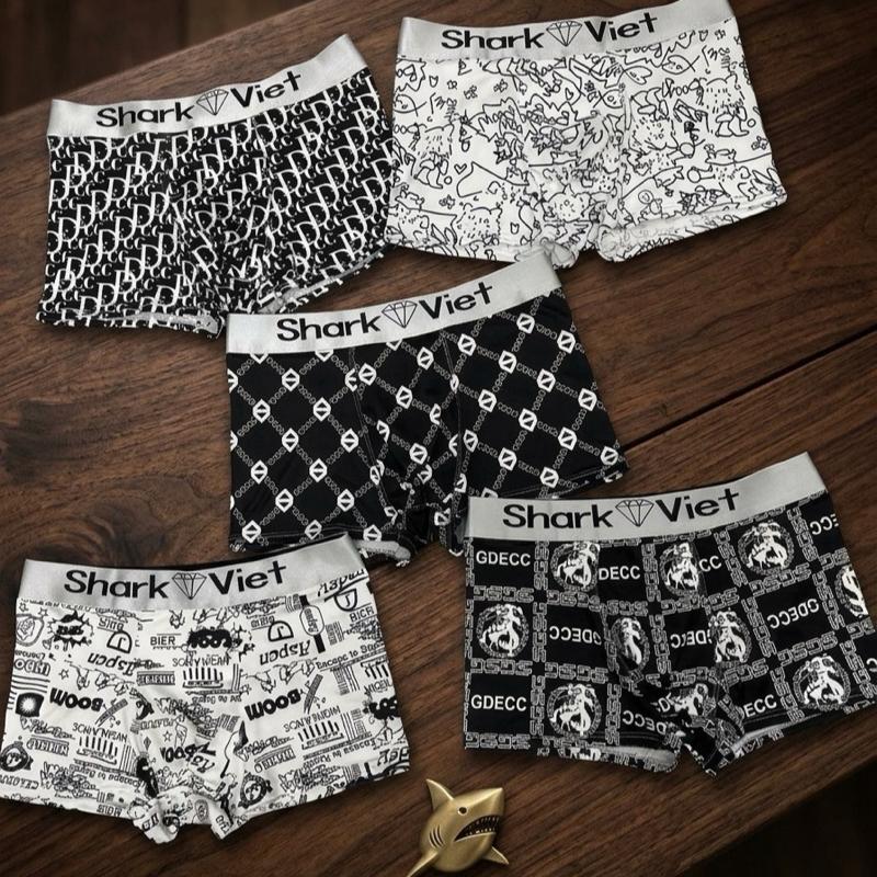 Combo 5 quần hình.bản cạp phủ bạc 4cm.chất liệu thun lạnh co giãn 4 chiều.lớp lót kháng khuẩn