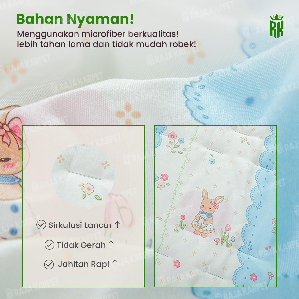 RAJA - Selimut Bedcover Blooming Series Selimut Cantik Microtex Motif Lucu & Menggemaskan [15]