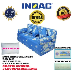 Sofa bed Inoac D 23 Eon, Tebal 20 cm, garansi 10 Tahun, Asli Furniture