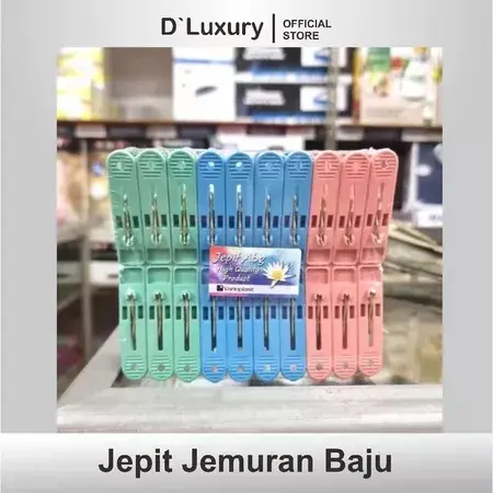 Jepit Jemuran Baju Kaos Kaki Celana / Jepitan Plastik High Quality (20 Biji) 0