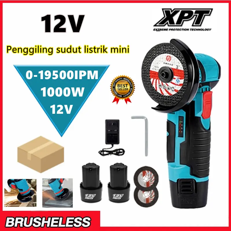 3 inci Brushless Angle Grinder Mesin Gerinda Tangan Alat Pemotong 12V Alat listrik mini