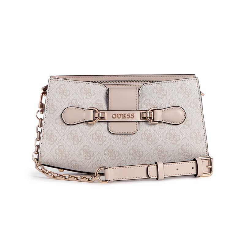 NOLANA CROSSBODY TOP ZIP TAS GUESS ORIGINAL WANITA SG950012, DOVE LOGO